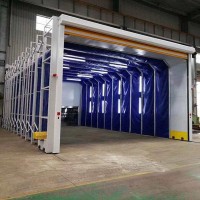 移動伸縮噴漆房20米x10米x4.5米設計方案及報價