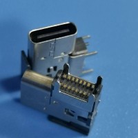 USB3.1 TYPE-C母座側(cè)插16PIN墊高2.6端子