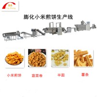 鍋巴油炸食品生產線 油炸小食品生產線