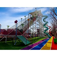 無動(dòng)力游樂場(chǎng)天空步道游樂設(shè)備制造廠家